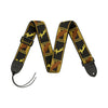 Fender 2" Monogrammed Guitar Strap - Black, Yellow, and Brown