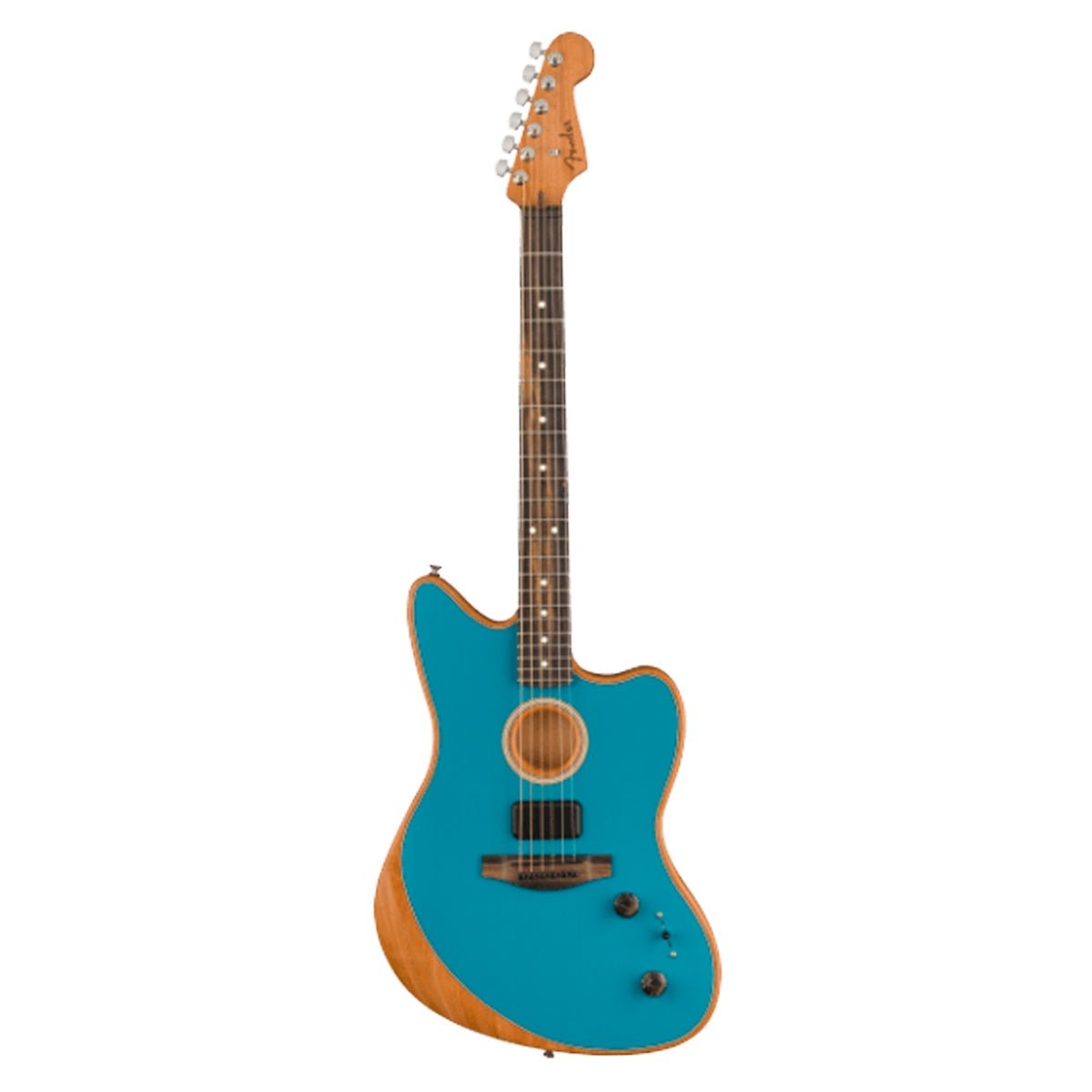 Fender American Acoustasonic Jazzmaster, Ocean Turquoise, Ebony Fingerboard