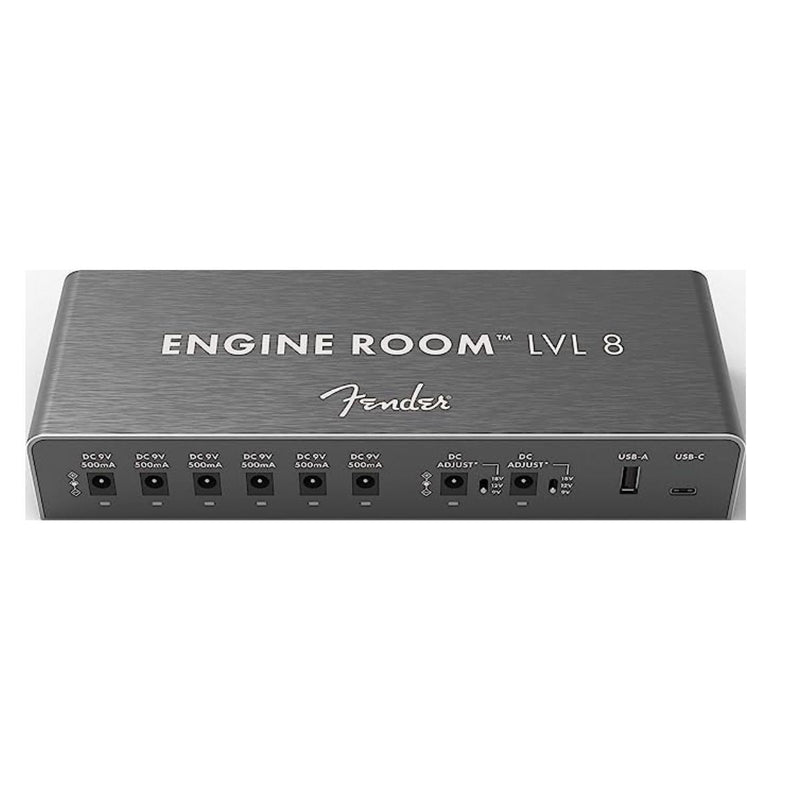 Fender Engine Room LVL 8 Guitar Pedal Power Supply (multiple voltages + USB  C + USB A)