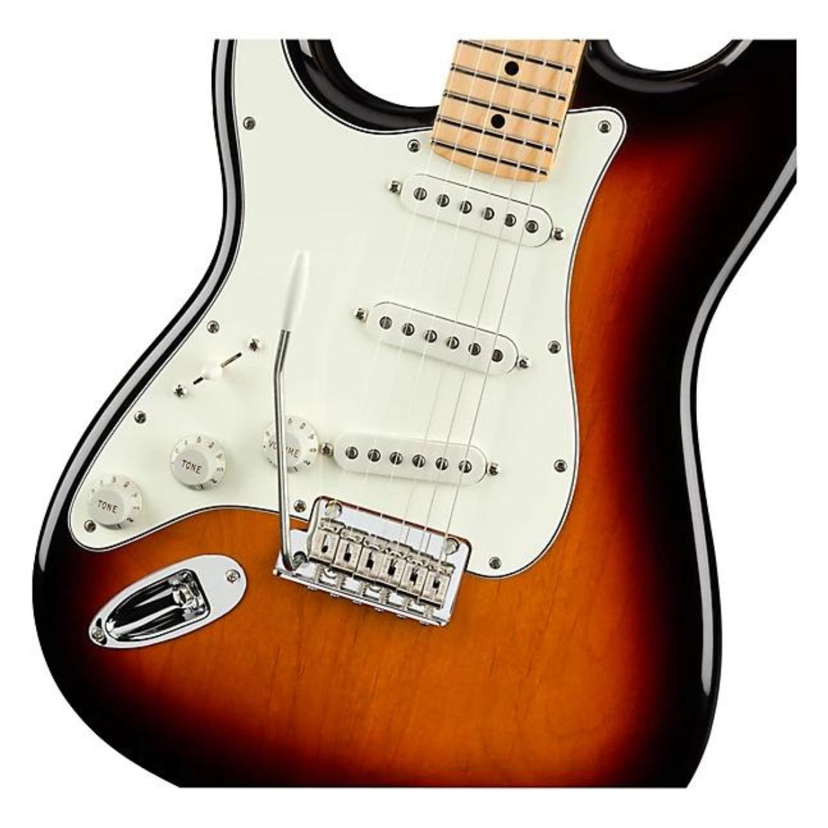Fender Player Stratocaster® Left-Handed, Maple Fingerboard, 3-Color Sunburst