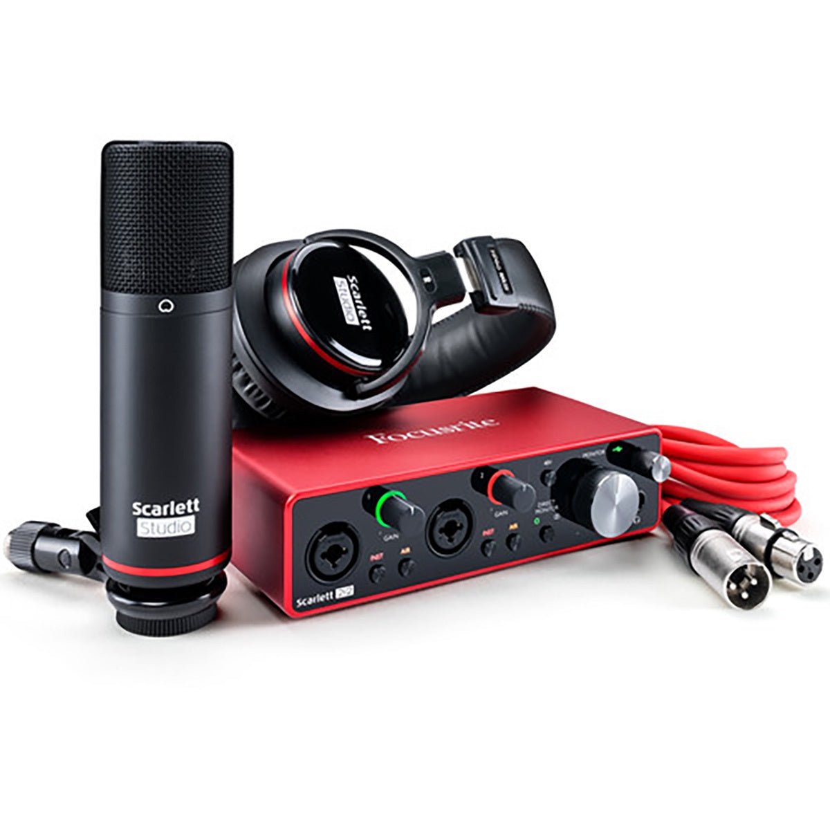 Focusrite Scarlett 2i2 Studio 2x2 USB Audio Interface with Microphone and Headphones (3rd Generation)