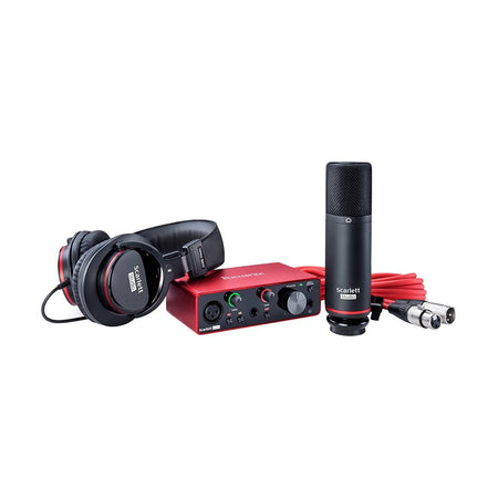 Focusrite Scarlett Solo Studio 2x2 USB Audio Interface with Microphone & Headphones (3rd Generation)