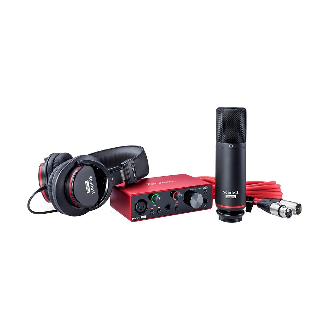 Focusrite Scarlett Solo Studio 2x2 USB Audio Interface with Microphone & Headphones (3rd Generation)
