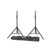 Gemini st-pack Speaker Stand Package with two stands, carry bag