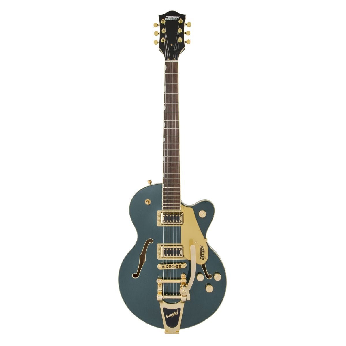 Gretsch G5655TG Electromatic Center Block Jr. Single-Cut with Bigsby and Gold Hardware, Laurel Fingerboard - Cadillac Green