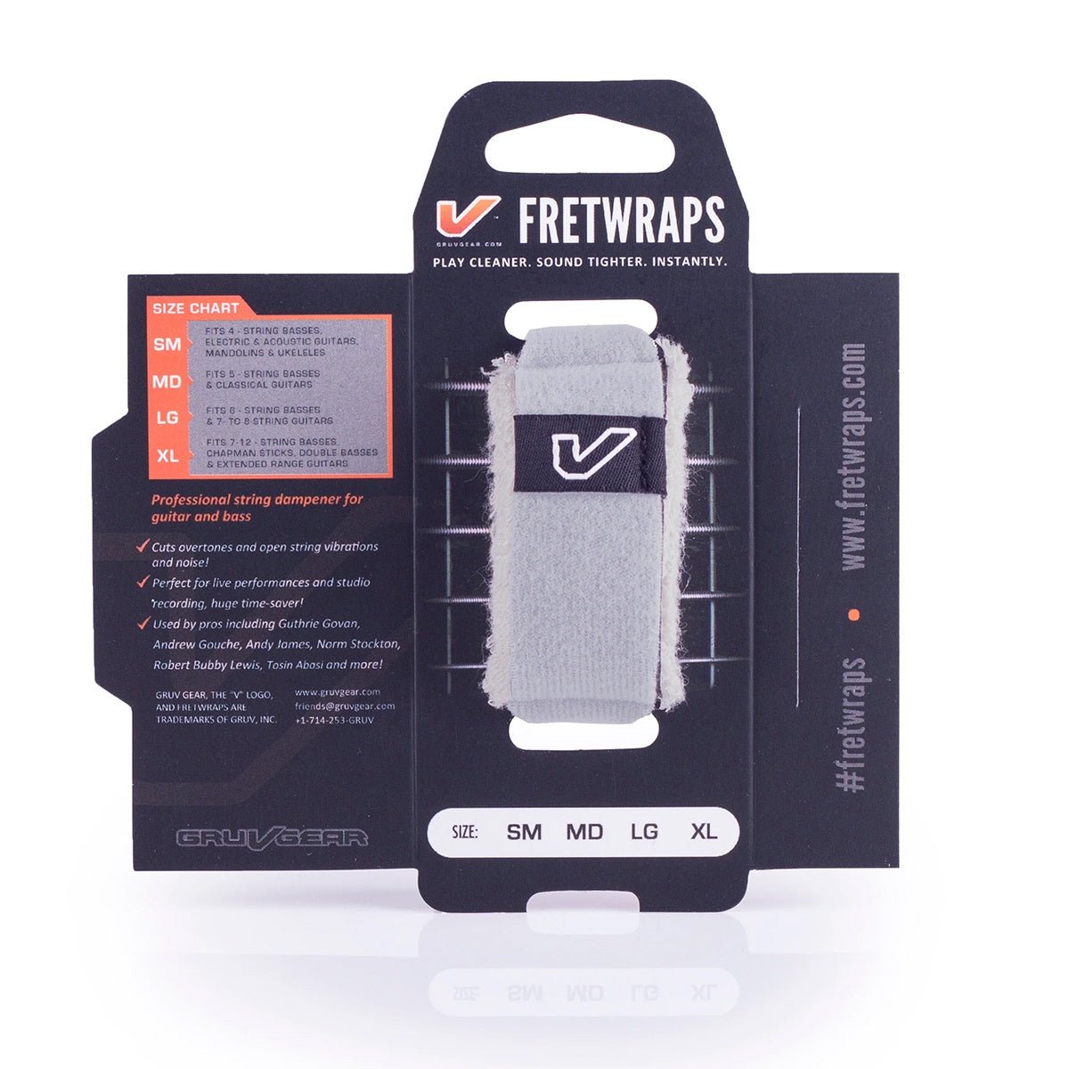 Gruv Gear FretWraps HD 'Stone' String Muter 1-Pack (White, Small) FW-1PK-WHT-SM