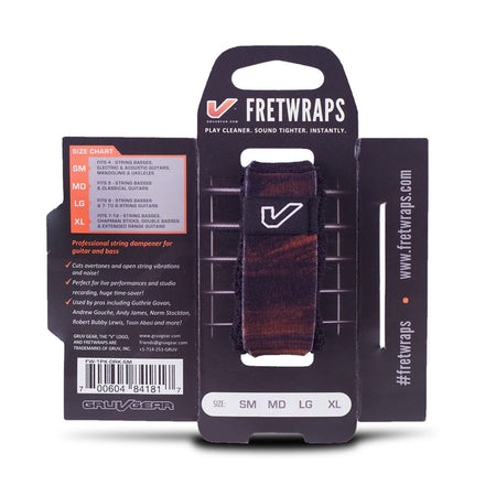 Gruv Gear FretWraps Wood Walnut - Small, Single