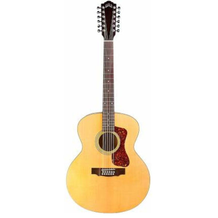 Guild F-2512E Maple, 12-String Acoustic-Electric Guitar - Blonde W/Case