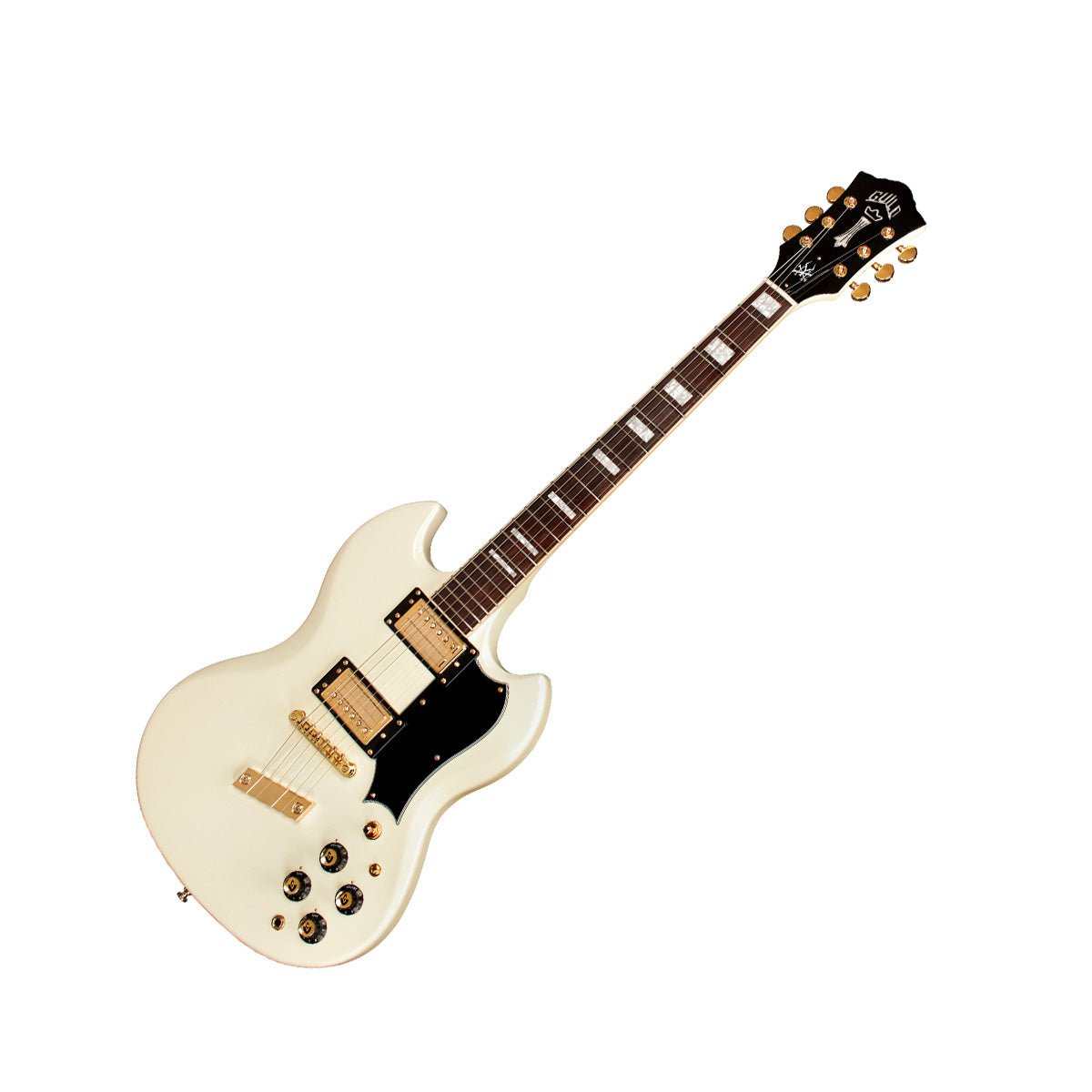 Guild Polara Kim Thayil Signature Electric Guitar - Vintage White