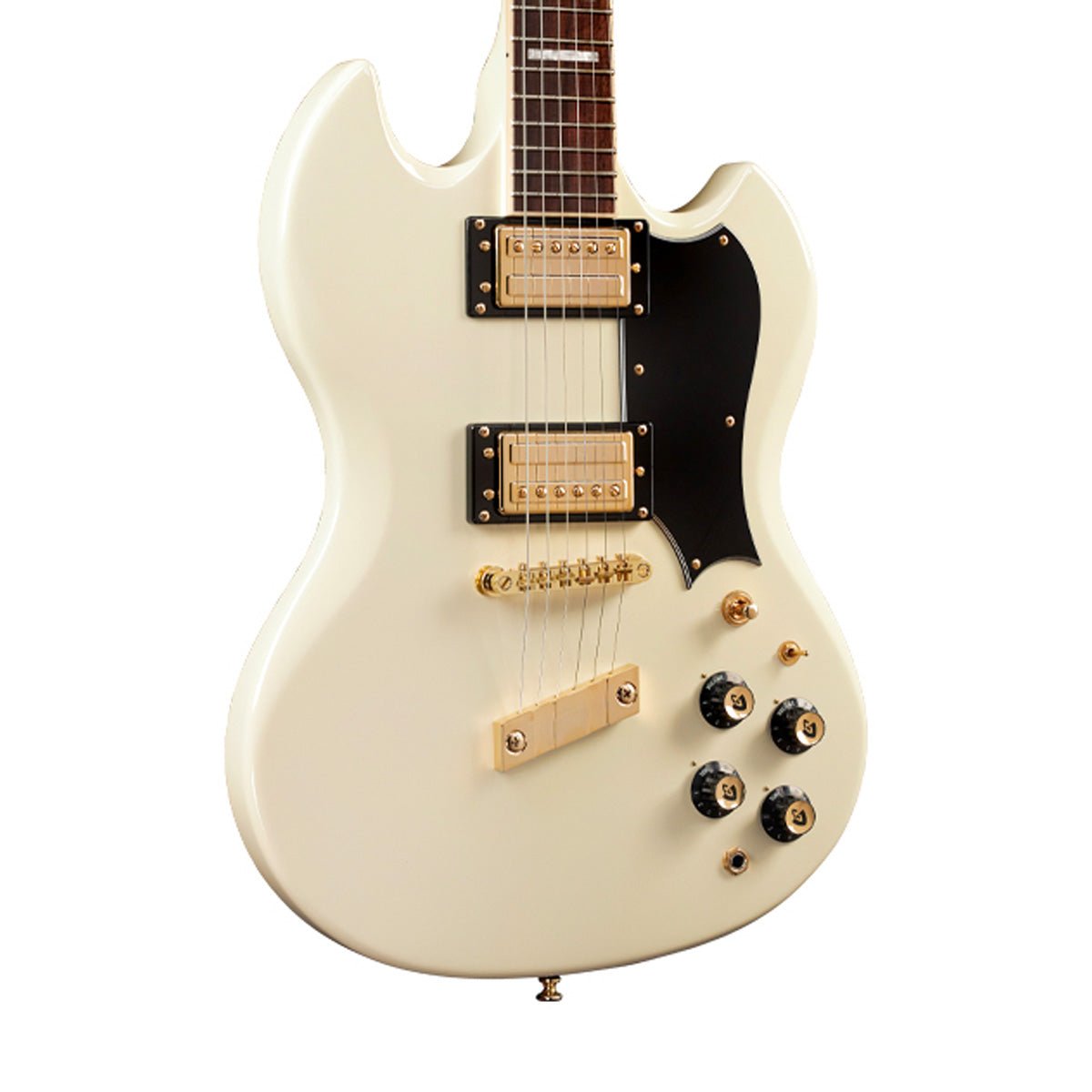 Guild Polara Kim Thayil Signature Electric Guitar - Vintage White