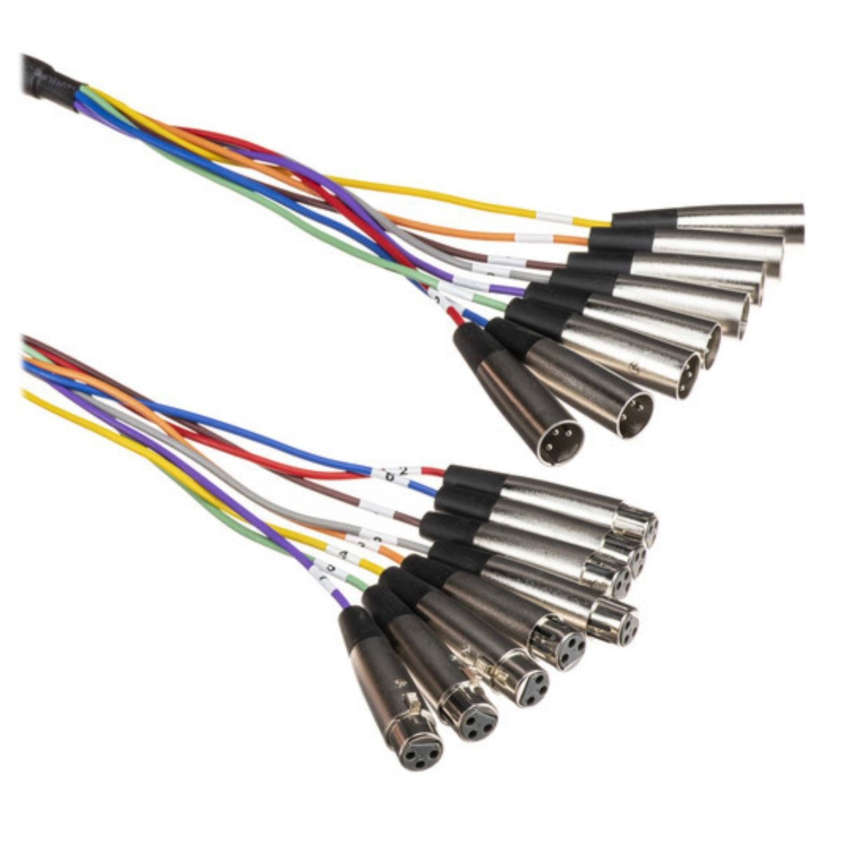 Hosa Technology XLR-802 8-Channel Male XLR to Female XLR Snake Cable - 6.6'