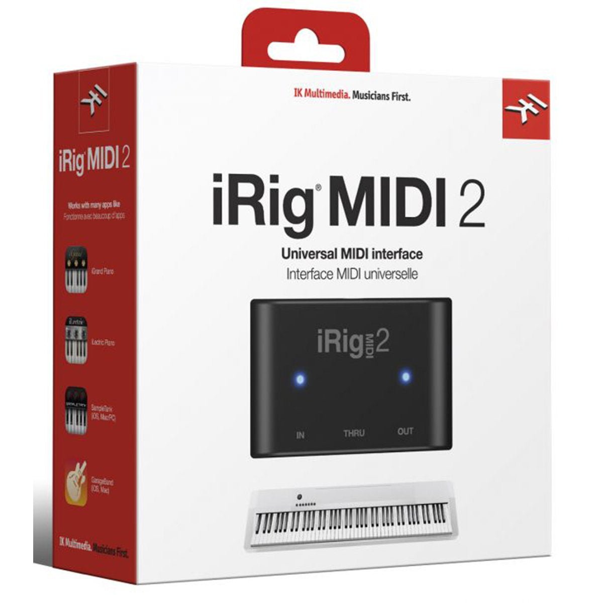 IK Multimedia iRig MIDI 2 Portable MIDI Interface for iOS, Mac, and PC