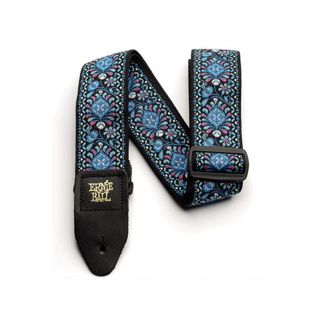 INDIGO ORCHID JACQUARD GUITAR STRAP