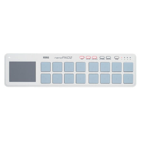 Korg nanoPAD2 Slim-line USB MIDI Drum pad/Controller (White)