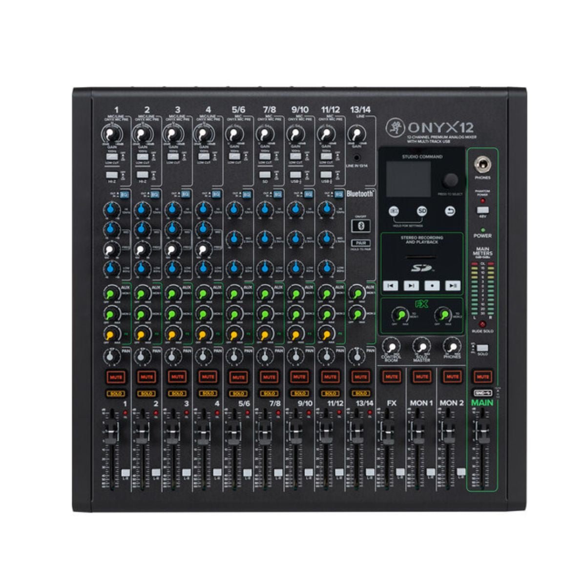 Mackie Onyx12 12-channel Analog Mixer with Multi-Track USB