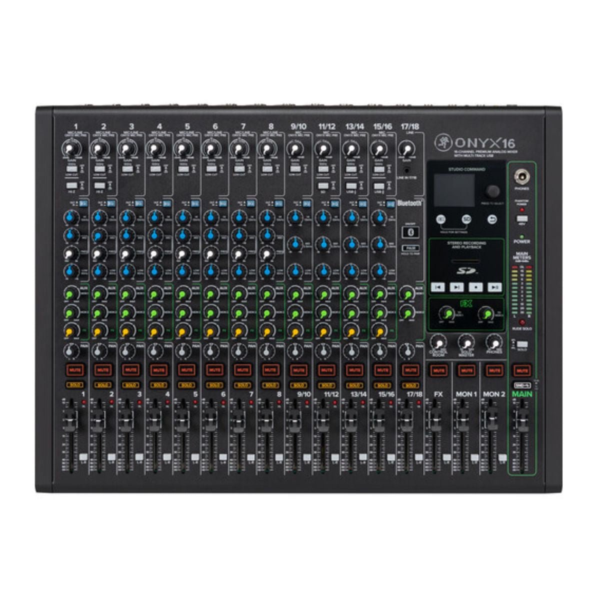 Mackie Onyx16 16-channel Analog Mixer with Multitrack USB