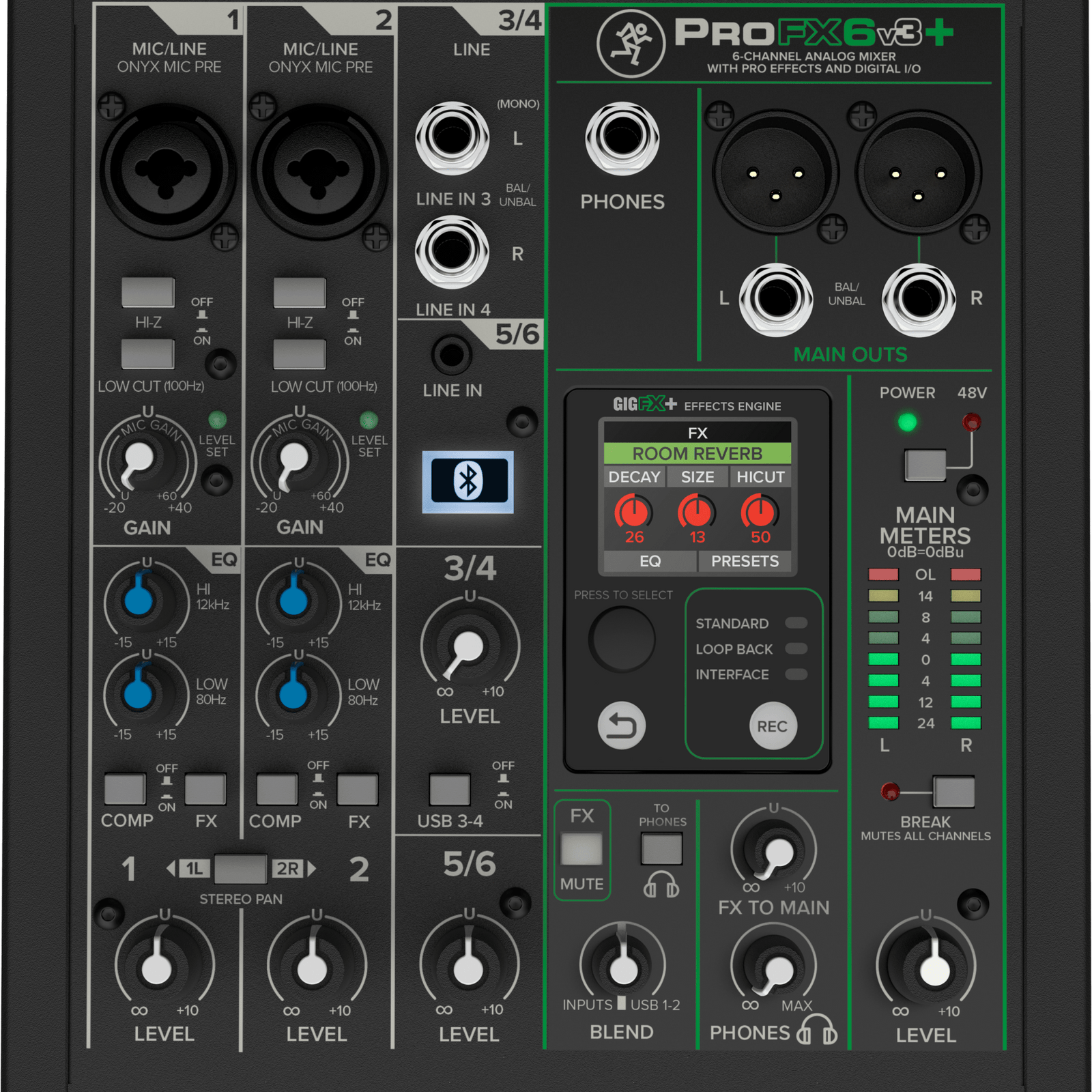 Mackie ProFX6v3+ 6-channel Mixer