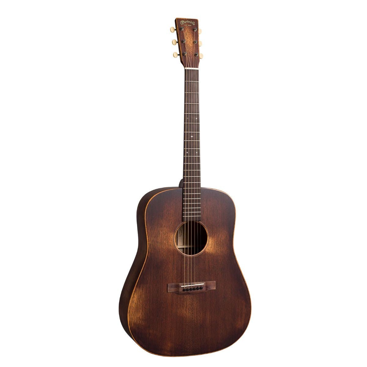 Martin D-15M StreetMaster Acoustic Guitar - Mahogany Burst with Fishman Gold Plus Electronics Natural  & Soft Case