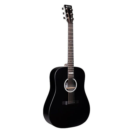 Martin DX Johnny Cash Black Dreadnaught Acoustic-Electric Guitar - Black with Bag
