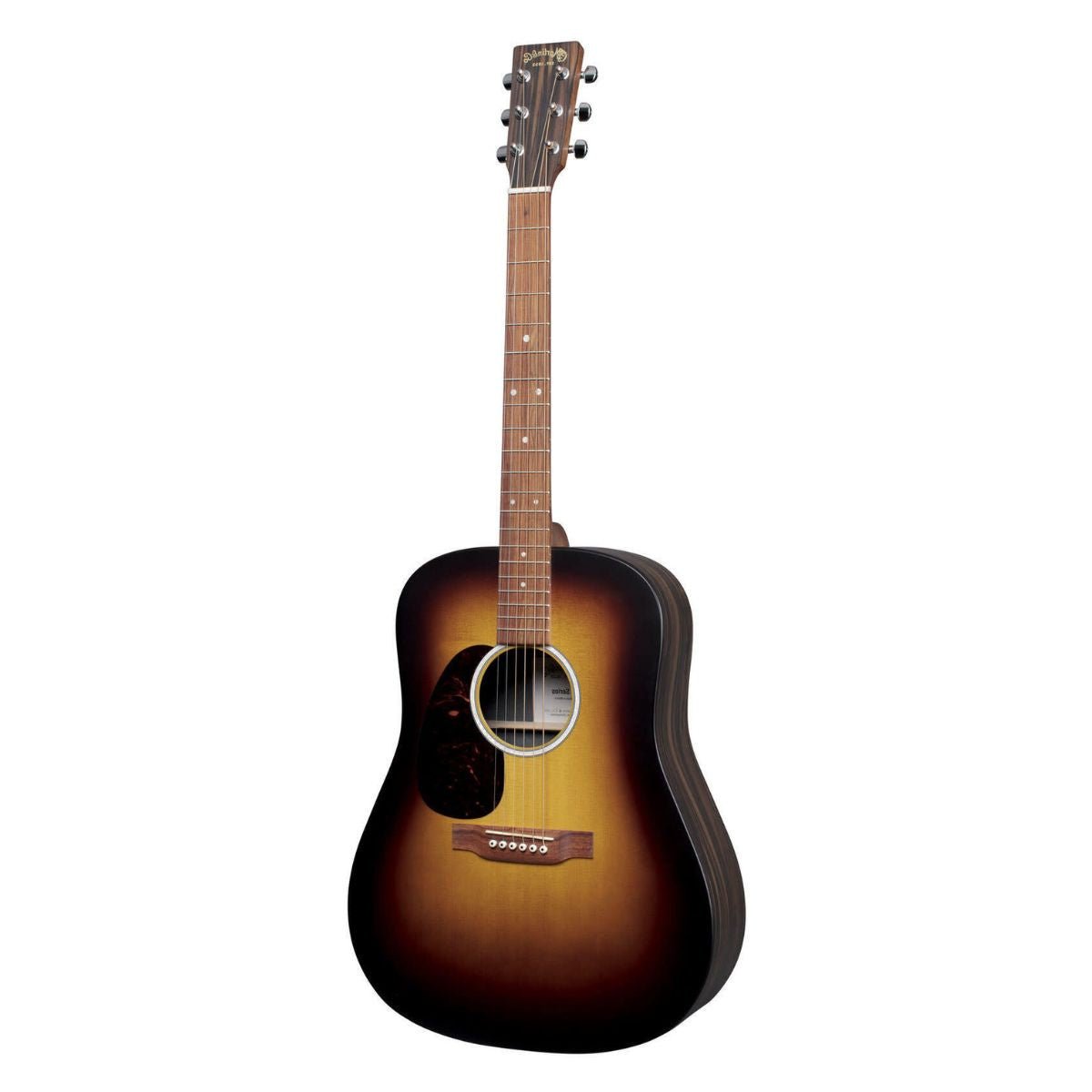 Martin DX2EL Left Handed Dreadnought Acoustic-Electric Guitar - Burst with Bag