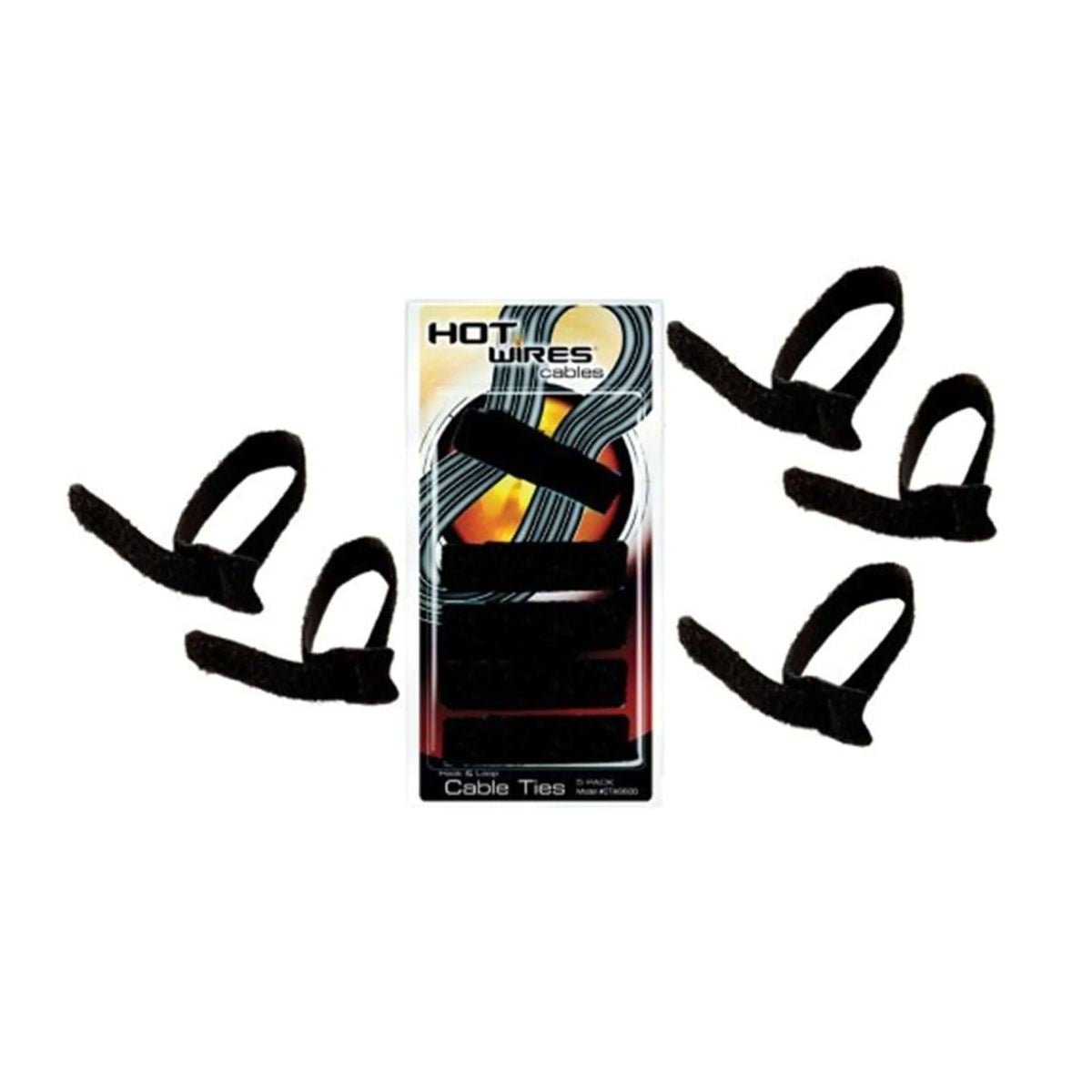 On-Stage CTA6600 5 Pack of Cable Ties - Black