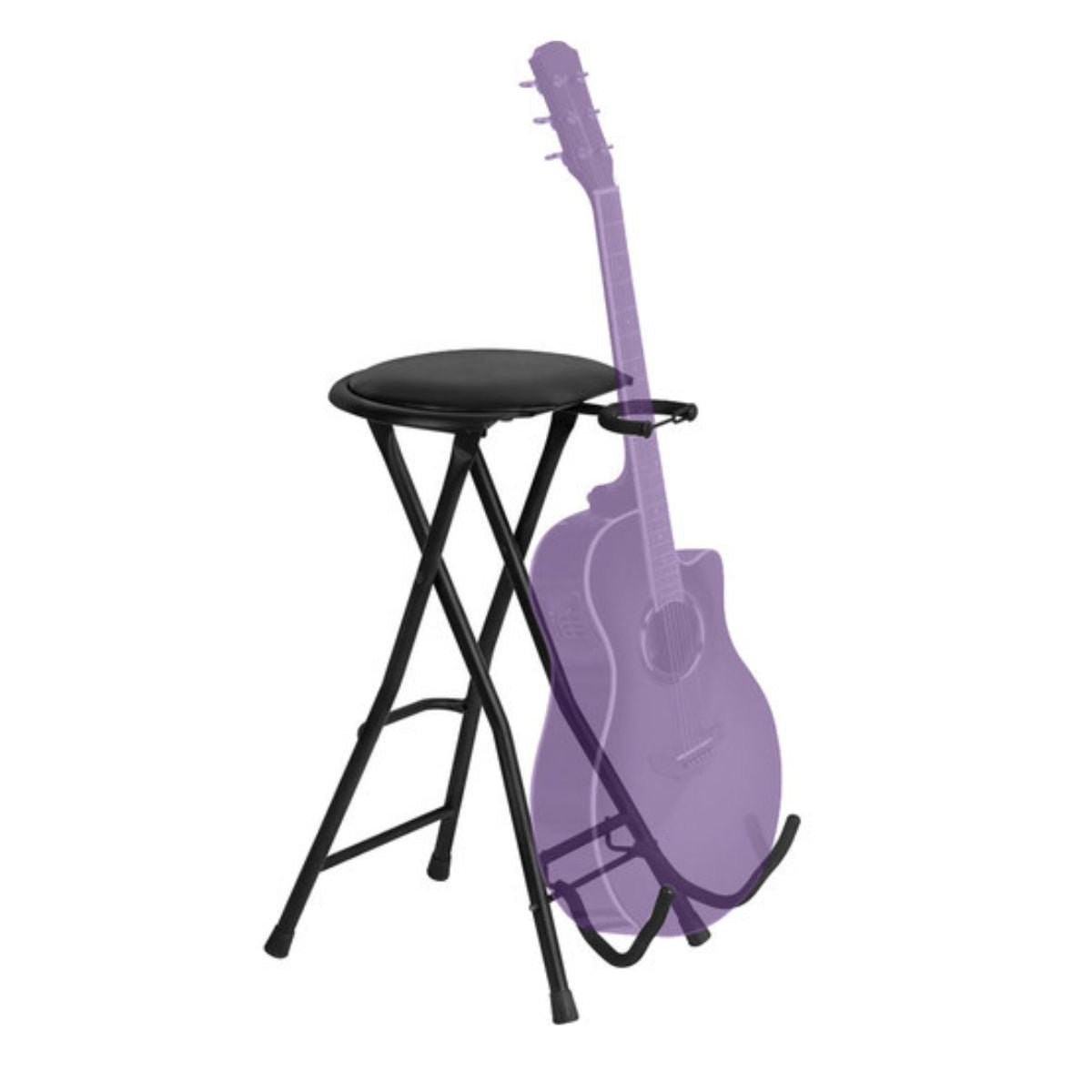 On-Stage DT7500 Guitarist Stool with Integrated Guitar Stand
