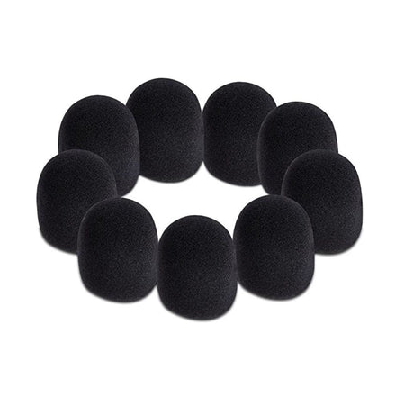 On-Stage Foam Windscreen for Handheld Microphones (9-Pack, Black)
