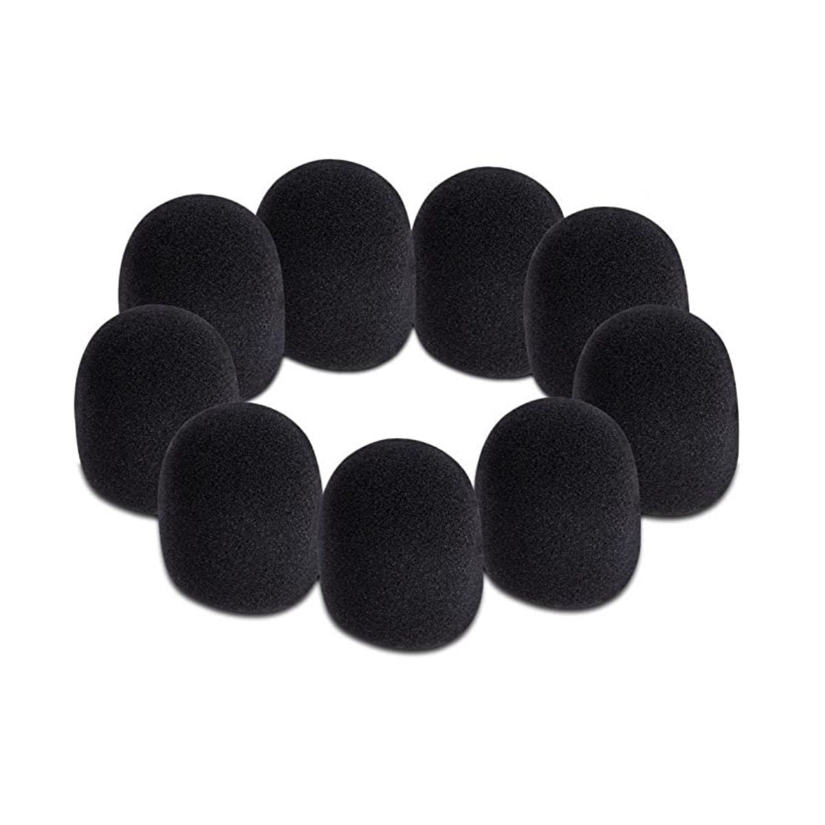 On-Stage Foam Windscreen for Handheld Microphones (9-Pack, Black)