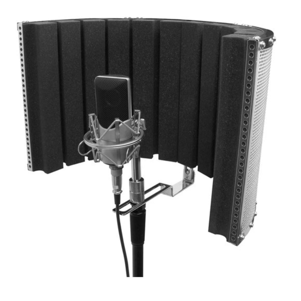 On-Stage Isolation Shield and Stand-Mounted Acoustic Enclosure (18.5 x 12")