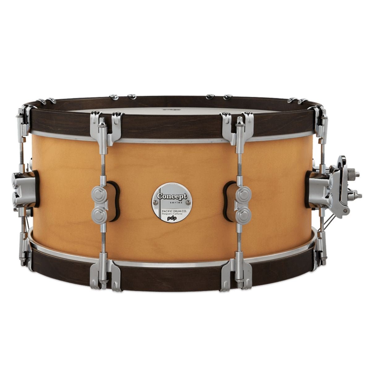 PDP Drums Concept Maple Classic Snare Drum - 6.5 x 14 inch - Natural with Walnut Hoops