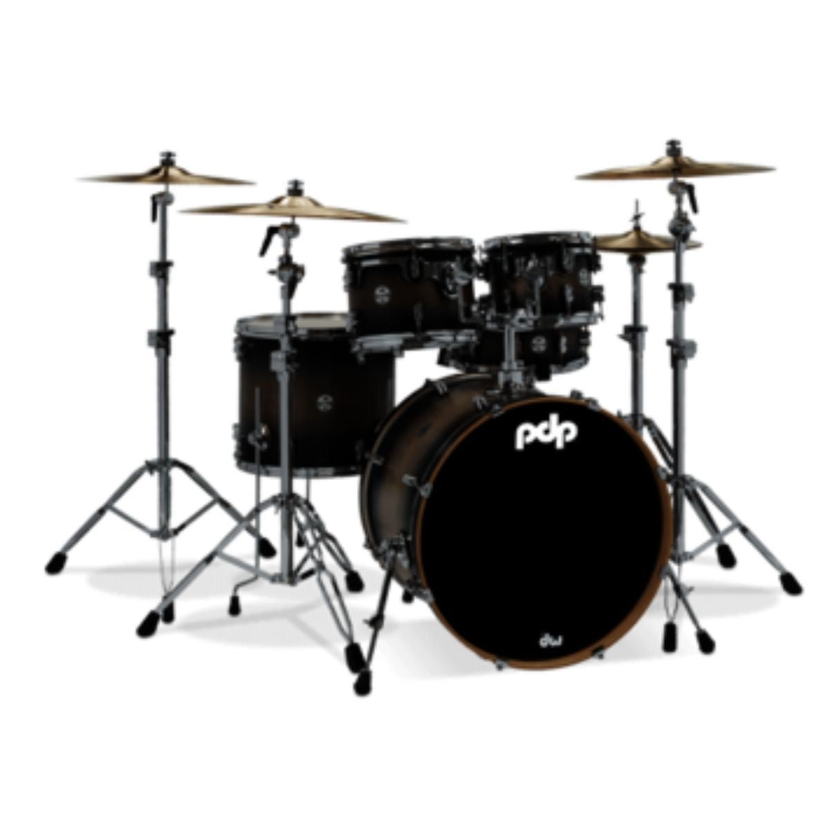PDP Drums Concept Maple Shell Pack - 5-piece - Satin Charcoal Burst