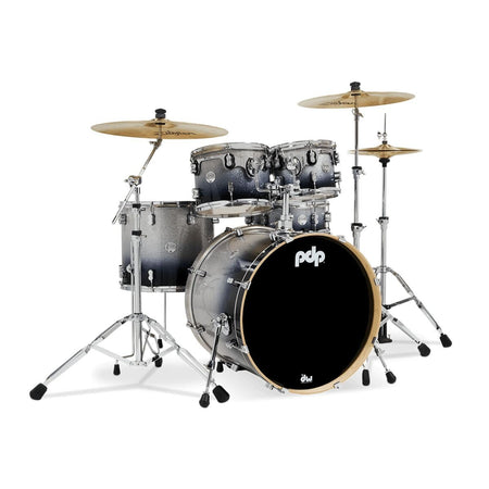 PDP Concept Maple Shell Pack - 5-piece - Silver To Black Sparkle Fade
