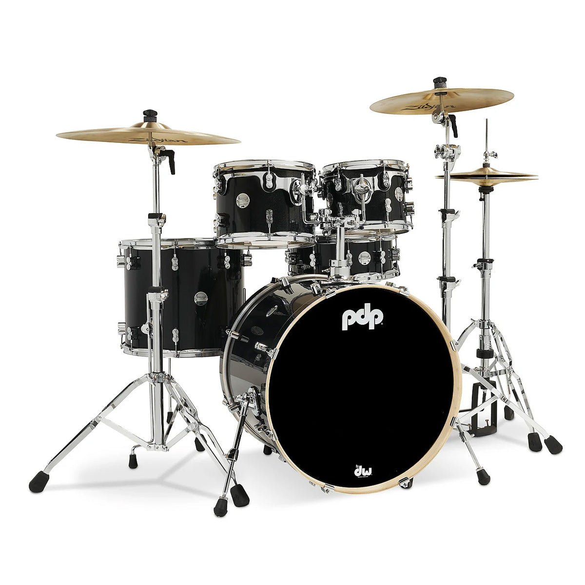 PDP PDCM2215MD Concept Maple 5-Piece Drum Set Kit, Meteor Dust Finish