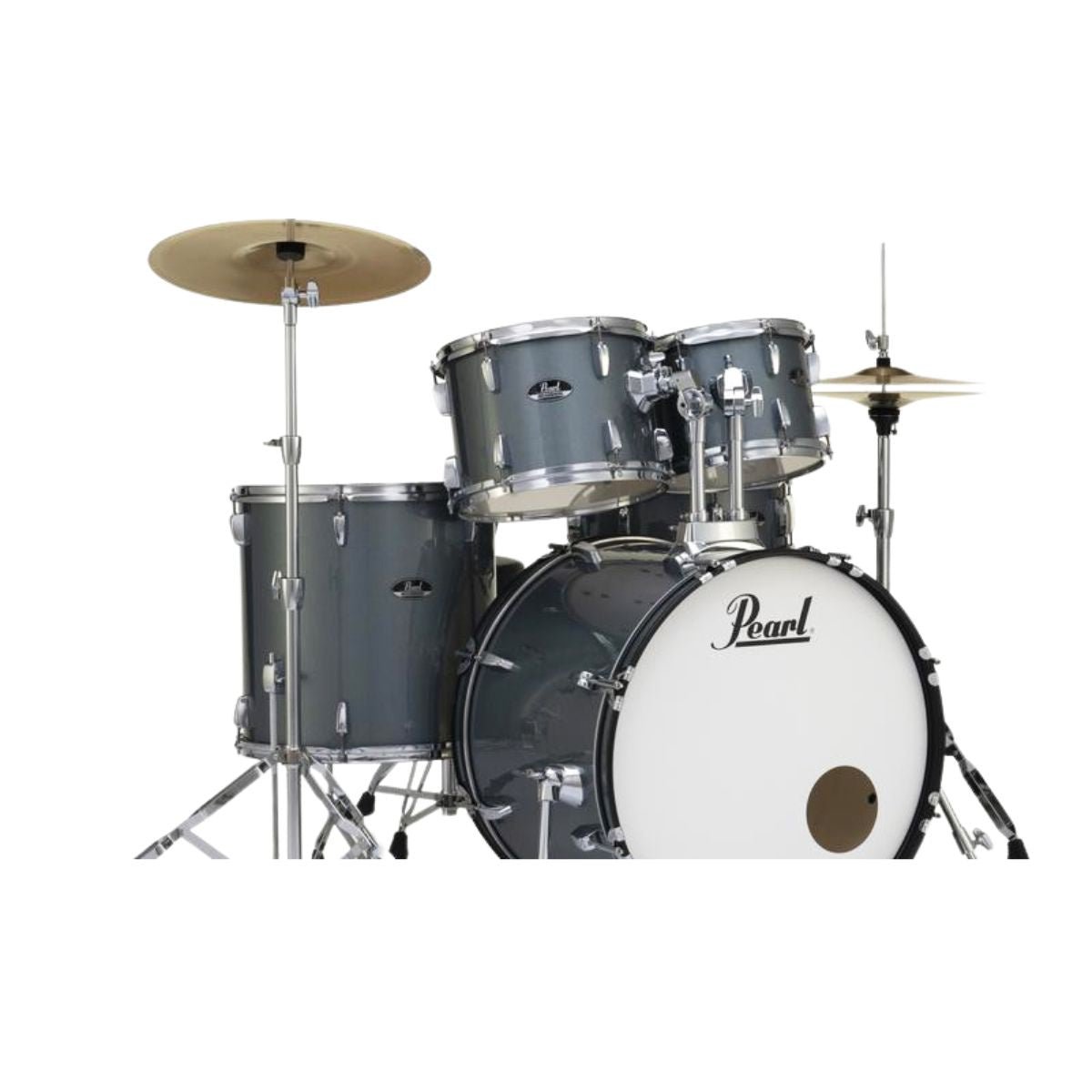 Pearl Roadshow RS525SC/C 5-piece Complete Drum Set with Cymbals - Charcoal Metallic