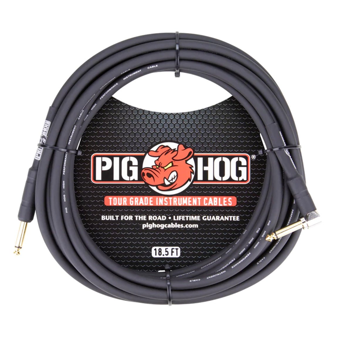 Pig Hog 18.5' 1/4" - 1/4" Instrument Cable Right Angle