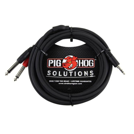 PIG HOG 3.5mm to Dual 1/4" - 10ft. Stereo Breakout Cable