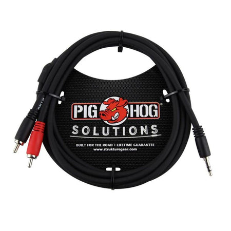 Pig Hog 3.5mm to Dual RCA - 6ft. Stereo Breakout Cable