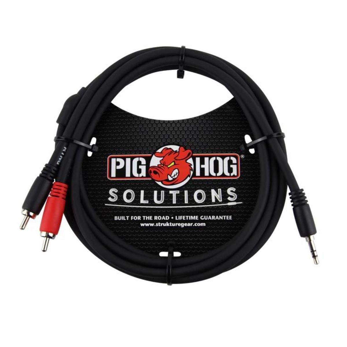 Pig Hog 3.5mm to Dual RCA - 6ft. Stereo Breakout Cable