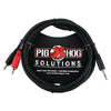Pig Hog 3.5mm to Dual RCA Stereo Breakout Cable - 3 Feet