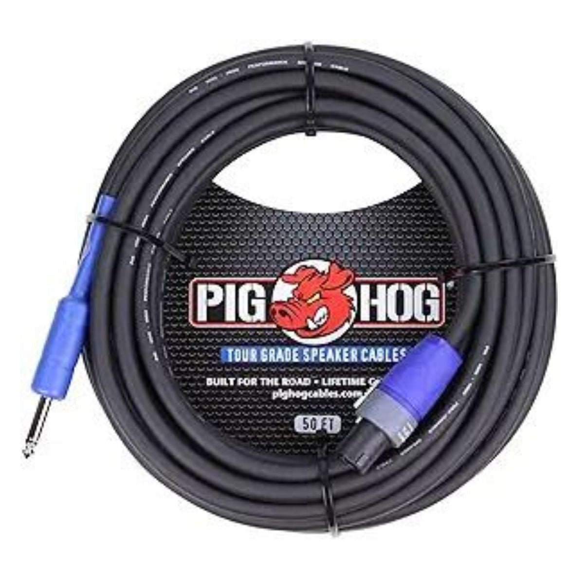Pig hog 50 feet speaker cable 14 gauge 1/4 to spkon