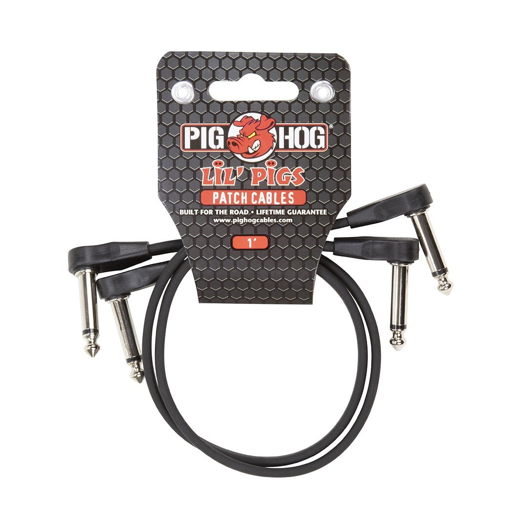 Pig Hog Lil Pigs 1' Slim Cable 2pk