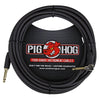 Pig Hog PCH20BKR Instrument Cable, Straight - Angle, 20ft, Black Woven