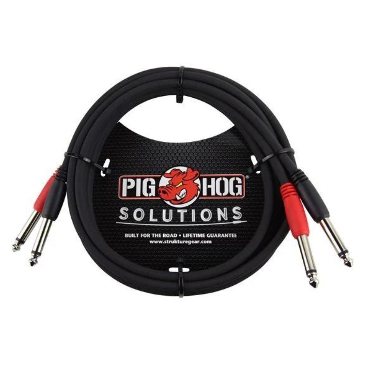Pig Hog PD-21410 1/4" - 1/4" Dual Cable - 10 Feet