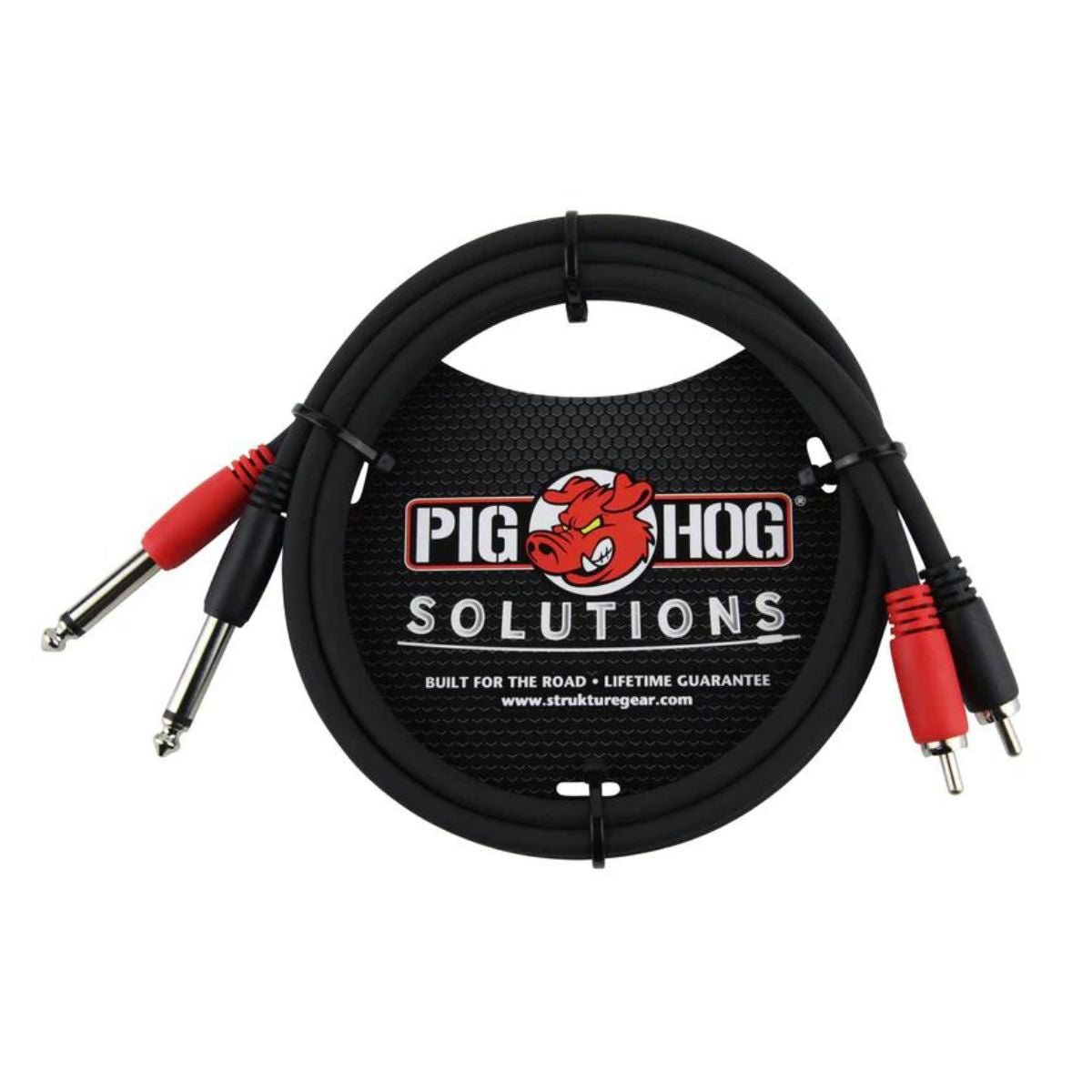 Pig Hog Solutions RCA - 1/4" Dual Cable - 3 Feet