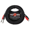 Pig Hog Solutions RCA - 1/4" Dual Cable - 15 Feet