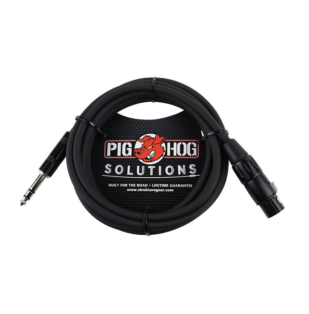 Pig Hog Solutions TRS(M)-XLR(F) Balanced Adapter 20FT
