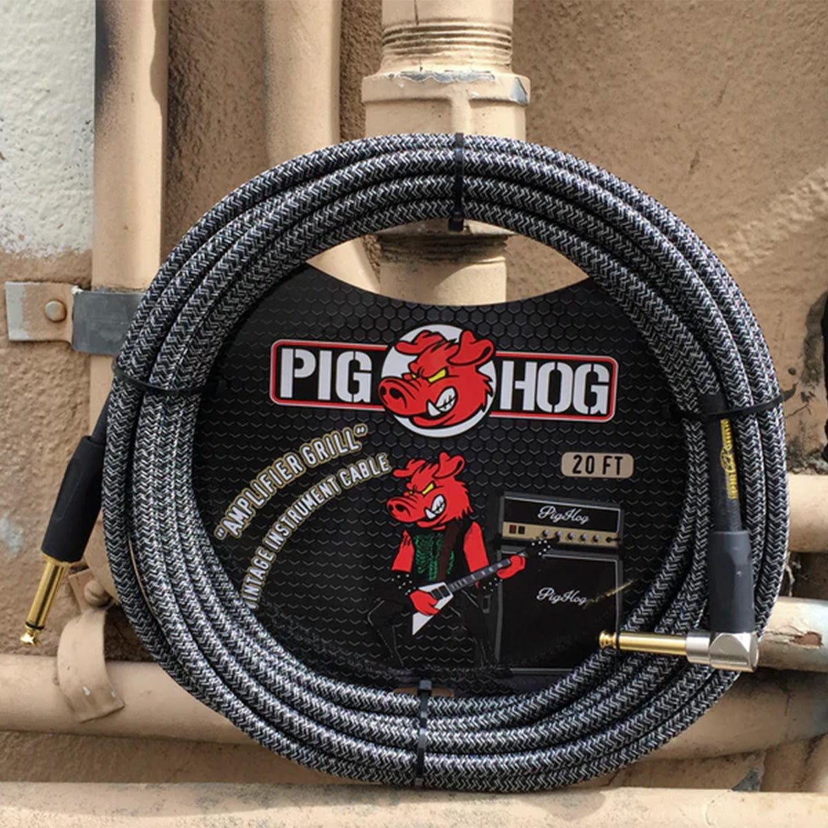 Pig Hog Vintage Series Instrument Cable Amp Grill - 10 Feet