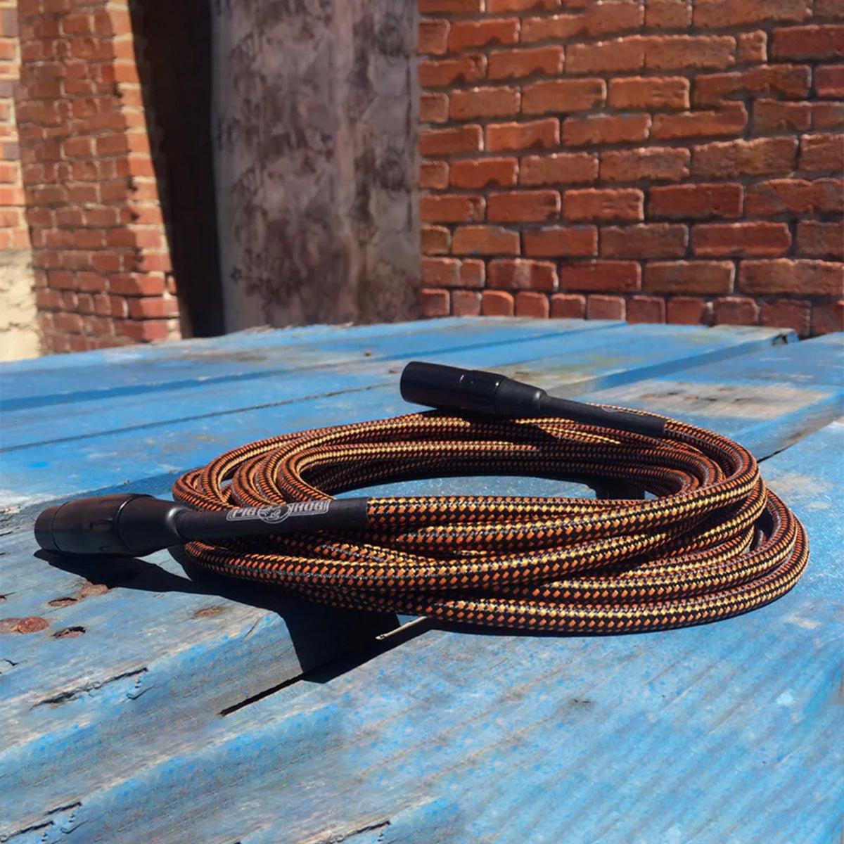 Pig Hog XLR Woven Mic Cable Orange - 20 Feet