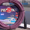 Pig Hog XLR Woven Mic Cable Riviera Purple - 20 Feet