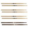 Promark Select Balance Rebound Hickory Drumsticks - 0.595" - Acorn Tip - FireGrain Bonus 4-pack